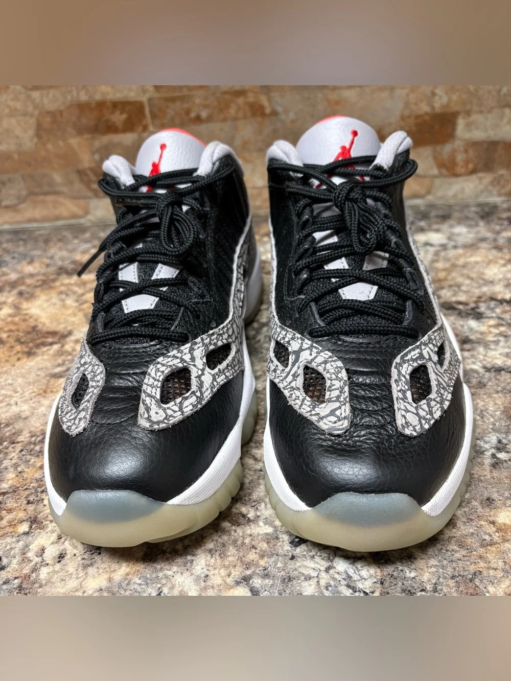 Air Jordan 11 Low Retro IE Black Cement Size 8.5